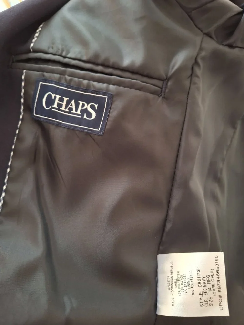 CHAPS Navy blue boys blazer